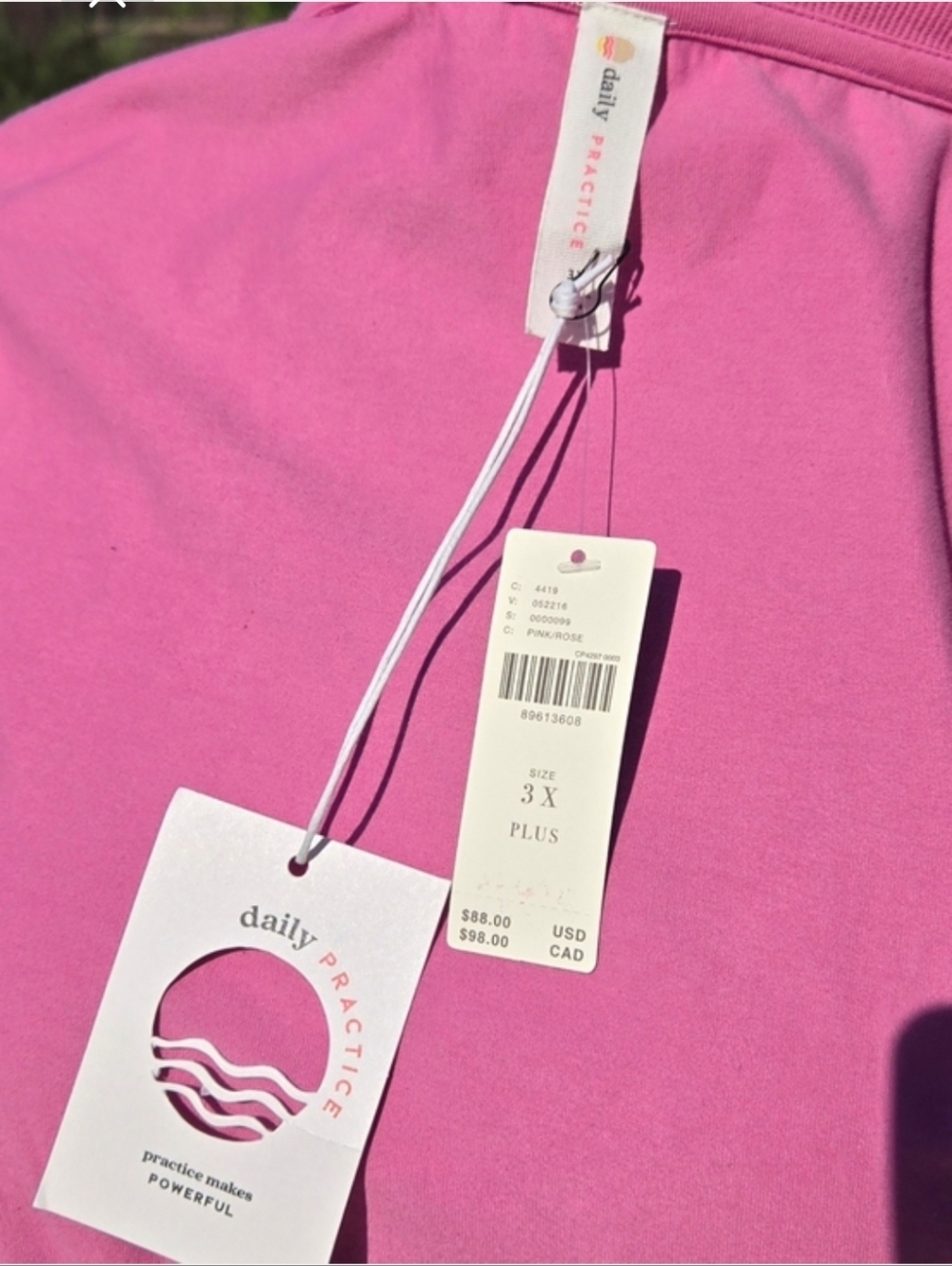 Anthropologie Pink Swimsuit Cover Up Montauk Vneck 3X NEW 🤍 Retail $88- - Picture 12 of 15